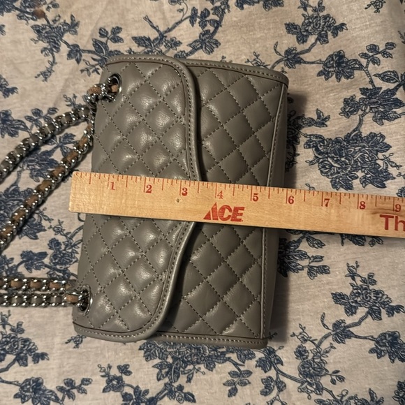 Rebecca Minkoff Quilted Look Gray Bag - Picture 7 of 8